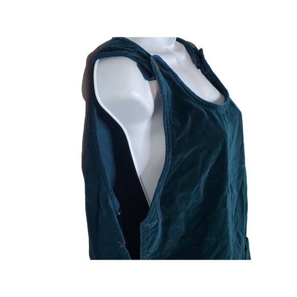 Match Vintage Sleeveless Pinafore Jumper Dress With Button Details & Pockets - Picture 4 of 10